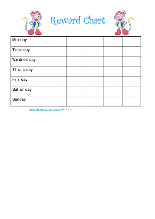 Reward Chart Template Printable pdf