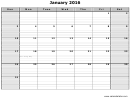 Monthly Calendar Template - 2016