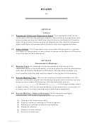 Corporate Bylaws Template