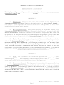 Model Athletics Contract Employment Agreement Template