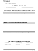 Student Self-evaluation Form