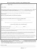 Tenants 30 Day Notice Of Termination Printable pdf