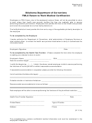 Oklahoma Department Of Corrections Fmla Return To Work Medical Certification Form