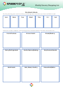 Weekly Grocery Shopping List Template