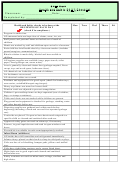 Child Care Health And Safety Daily Checklist
