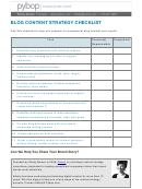 Blog Content Strategy Checklist