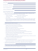 Sample Renovation Recordkeeping Checklist