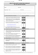 Health And Safety Induction Checklist Template (for New Staff And Trainees)