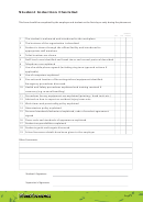 Student Induction Checklist