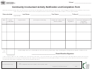 Community Involvement Activity Notification And Completion Form