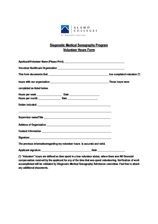 Diagnostic Medical Sonography Program Printable pdf