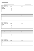Employment History Template