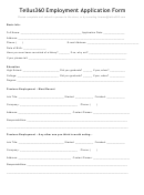 Tellus360 Employment Application Form