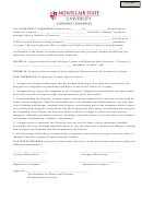 Montclair State University Assignment Agreement