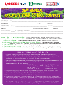 Annual Beautify School Contest Entry Form