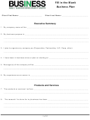 Fill-in-the-blank Business Plan Template