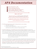 Apa Guidelines Documentation