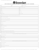 Rensselaer Exit Interview Information Form