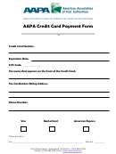 Aapa Credit Card Payment Form