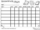 Weekly Homework Chart Template