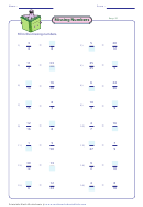 Missing Fractions Worksheet Printable pdf