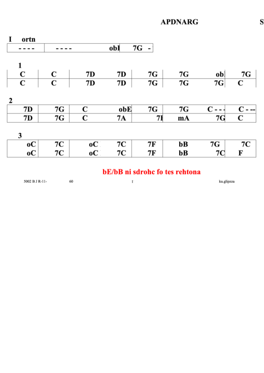 Grandpas Spells C To F Jazz Chord Chart Printable pdf