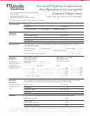 Form 21388 - Compensation Plan Participation Agreement And Contract Change Form