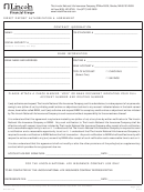 Form Glc-02168 - Lincoln Direct Deposit Authorization Form