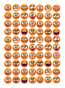 Small Smiley Face Templates - Emotions