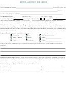 Rental Agreement Template For A Room