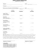Teacher Assistant Evaluation Form