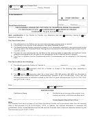 Form Jdf 788 - Provisional Order Re: Petition To Transfer From Colorado To Receiving State Guardianship Or Conservatorship