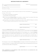 Roommate Release Agreement