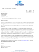 Sample Proposal Letter Template And Specifications