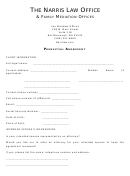 Prenuptial Agreement Template - The Narris Law Office & Family Mediation Offices