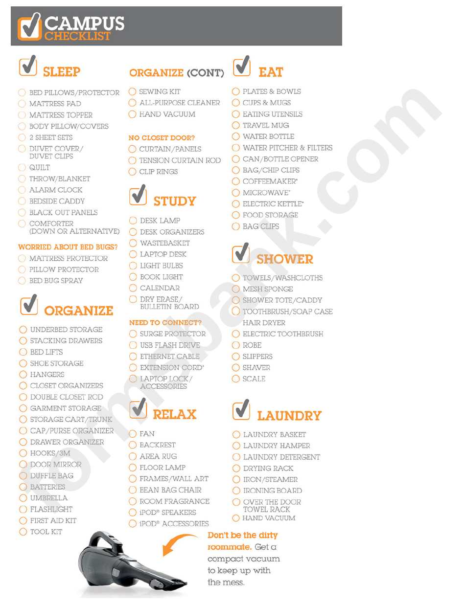 Campus Checklist
