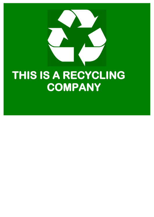 Recycle Logo Text Printable pdf