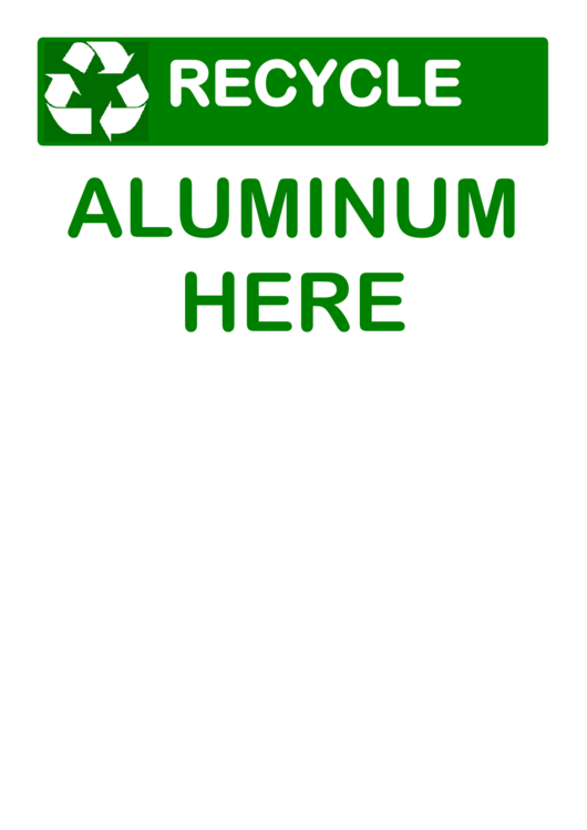 Recyclable Aluminum Printable pdf