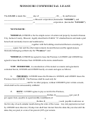 Missouri Commercial Lease Template