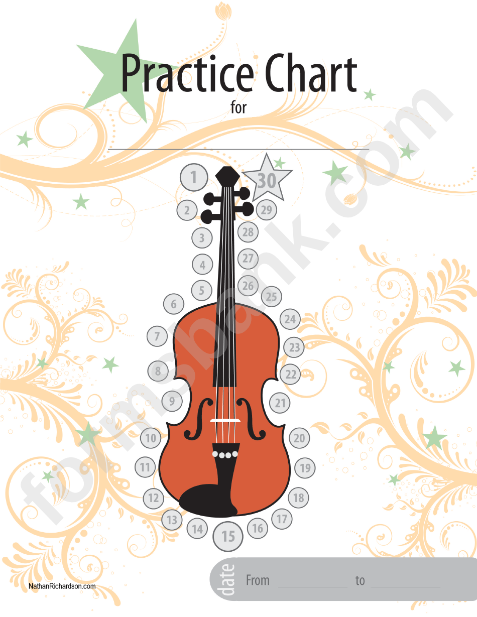 Music Practice Chart
