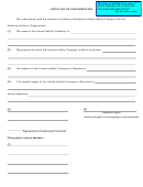 Articles Of Organization Template