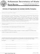 Form Ll-01 - Articles Of Organization For Limited Liability Company And Limited Liability Company Franchise Tax - 2008