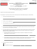 Form Fllc-1 - Application For Certificate Of Authority For Foreign Limited Liability Company