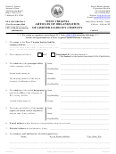 Form Lld-1 - Articles Of Organization Of Limited Liability Company 2013