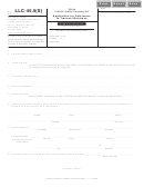 Form Llc-45.5(s) - Application For Admission To Transact Business - 2012