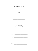 Child Care Business Plan Template (Fillable) Printable pdf