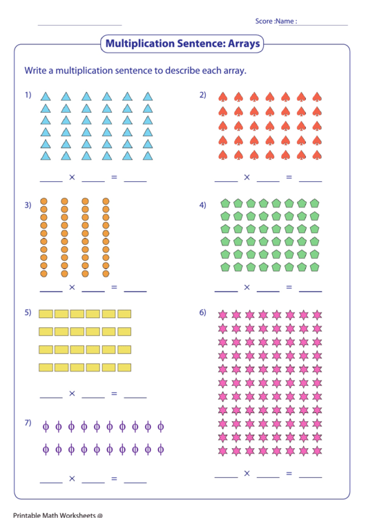 Top 39 Multiplication With Arrays Worksheet Templates Free To Download In PDF Format