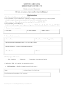 Renewal Application For License To Operate Employment Agency - South Carolina Secretary Of State