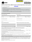 Fillable Montana Disabled Veteran Property Tax Relief Application - 2017 Printable pdf