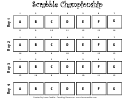 Scrabble Championship Score Sheet